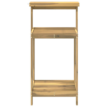 Buiten pottingbank 56,5 x 48,5 x 107 cm Massief Acaciahout Wit
