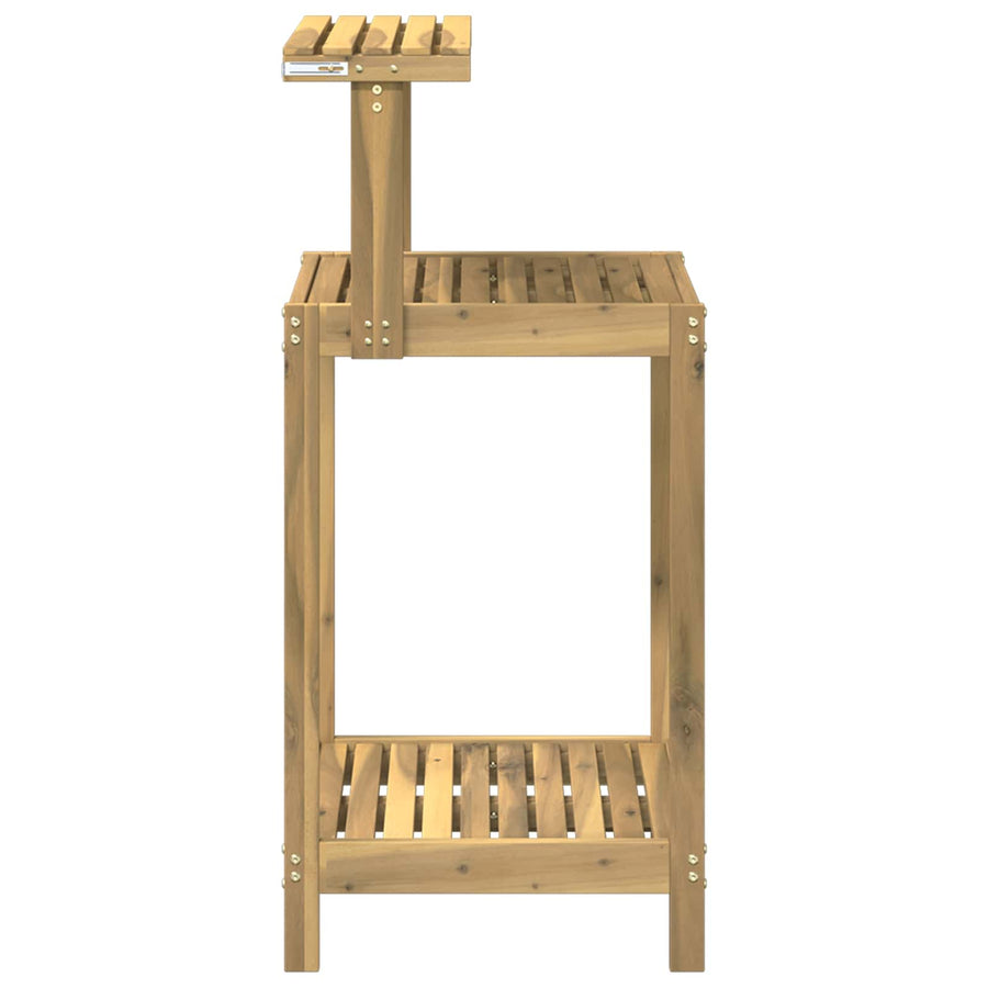 Buiten pottingbank 56,5 x 48,5 x 107 cm Massief Acaciahout Wit