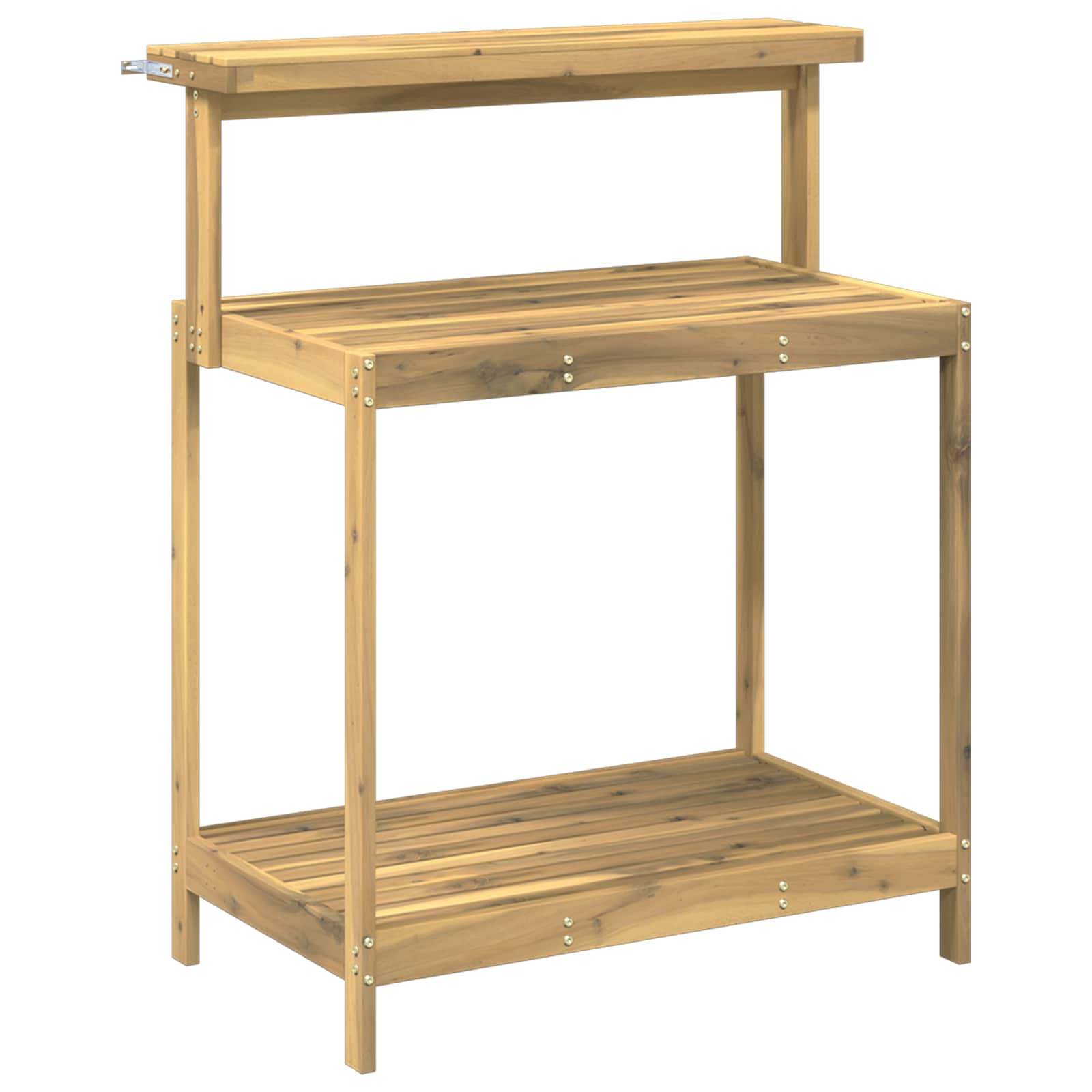 Buiten pottingbank 86,5 x 48,5 x 106 cm Massief Acaciahout Wit