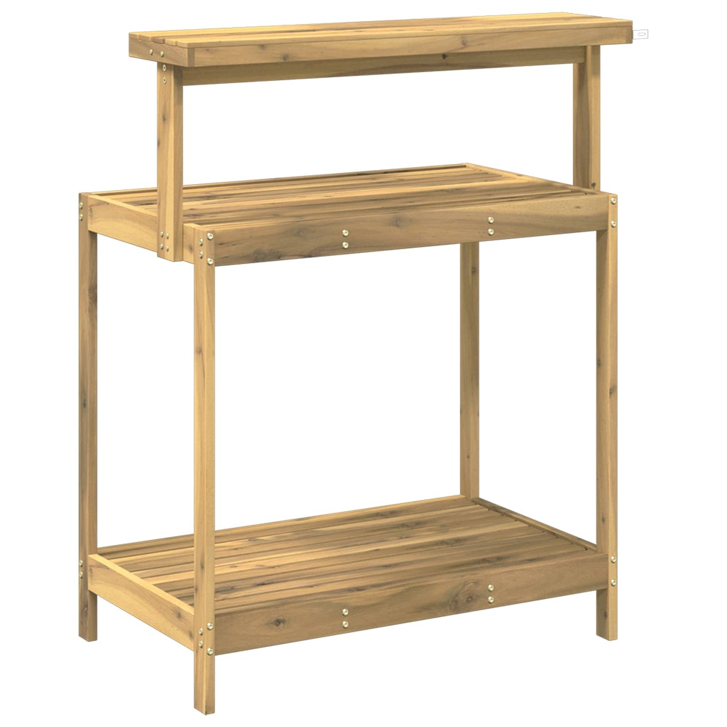 Buiten pottingbank 86,5 x 48,5 x 106 cm Massief Acaciahout Wit