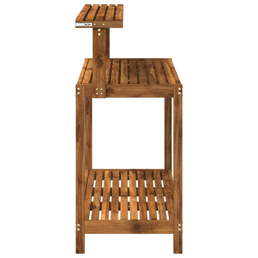 Buiten pottingbank 111,5 x 48,5 x 107 cm Massief Acaciahout
