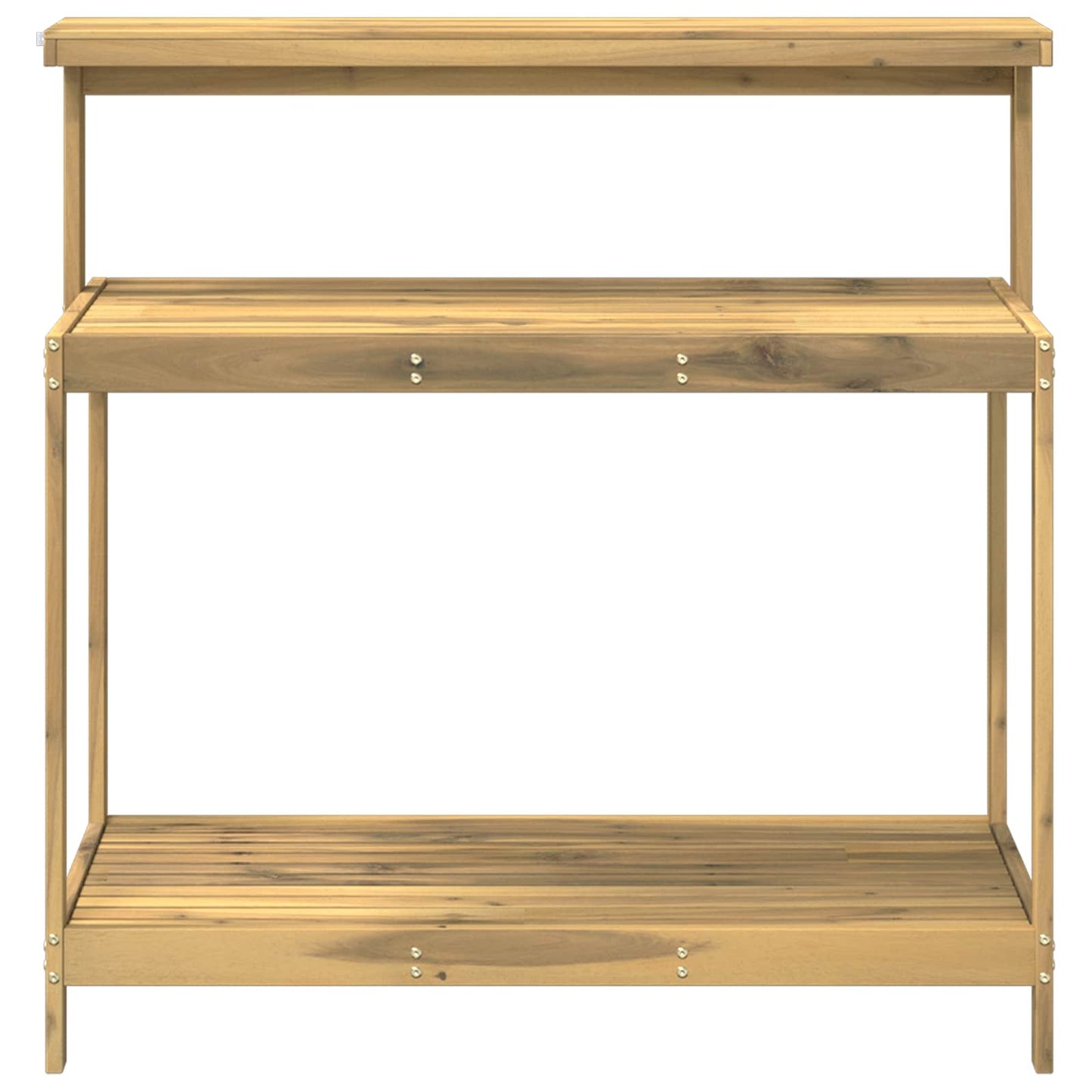 Buiten pottingbank 111,5 x 48,5 x 107 cm Massief Acaciahout Wit
