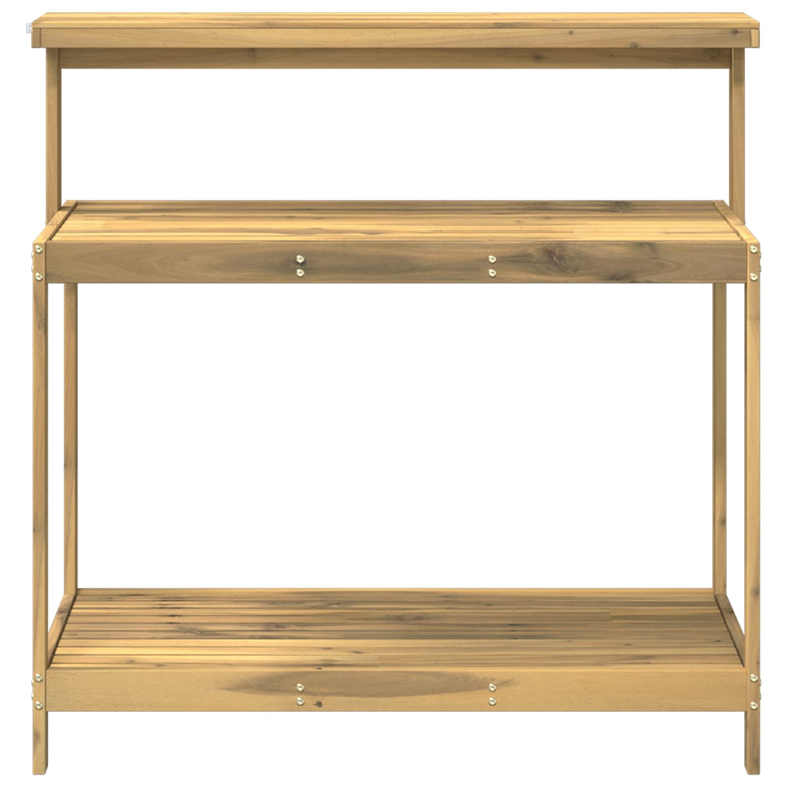 Buiten pottingbank 111,5 x 48,5 x 107 cm Massief Acaciahout Wit