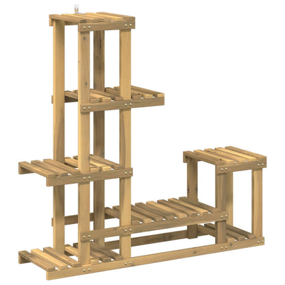 Plantenstandaard Wit 93,5 x 25 x 91,5 cm Massief Acaciahout