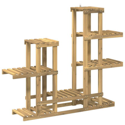 Plantenstandaard Wit 118 x 25 x 96,5 cm Massief Acaciahout