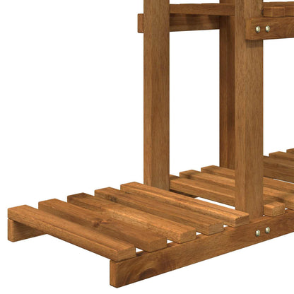 Plantenstandaard Naturel 68 x 23,5 x 140 cm Massief Acaciahout