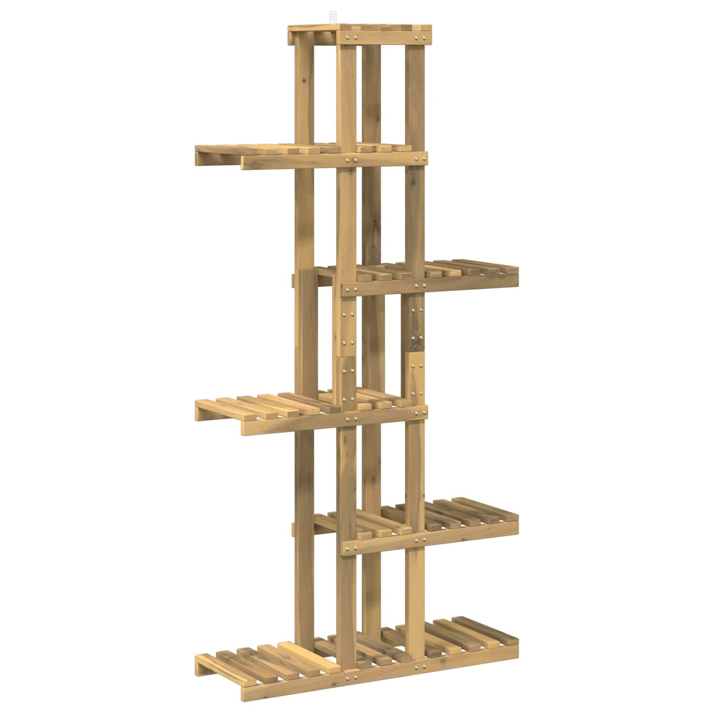 Plantenstandaard Wit 68 x 23,5 x 140 cm Massief Acaciahout