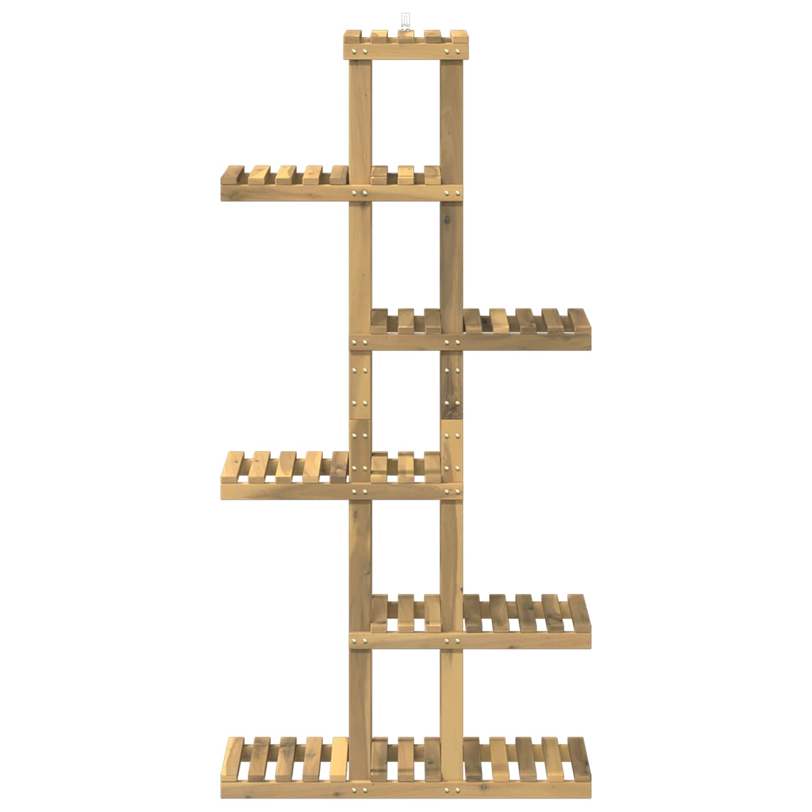 Plantenstandaard Wit 68 x 23,5 x 140 cm Massief Acaciahout