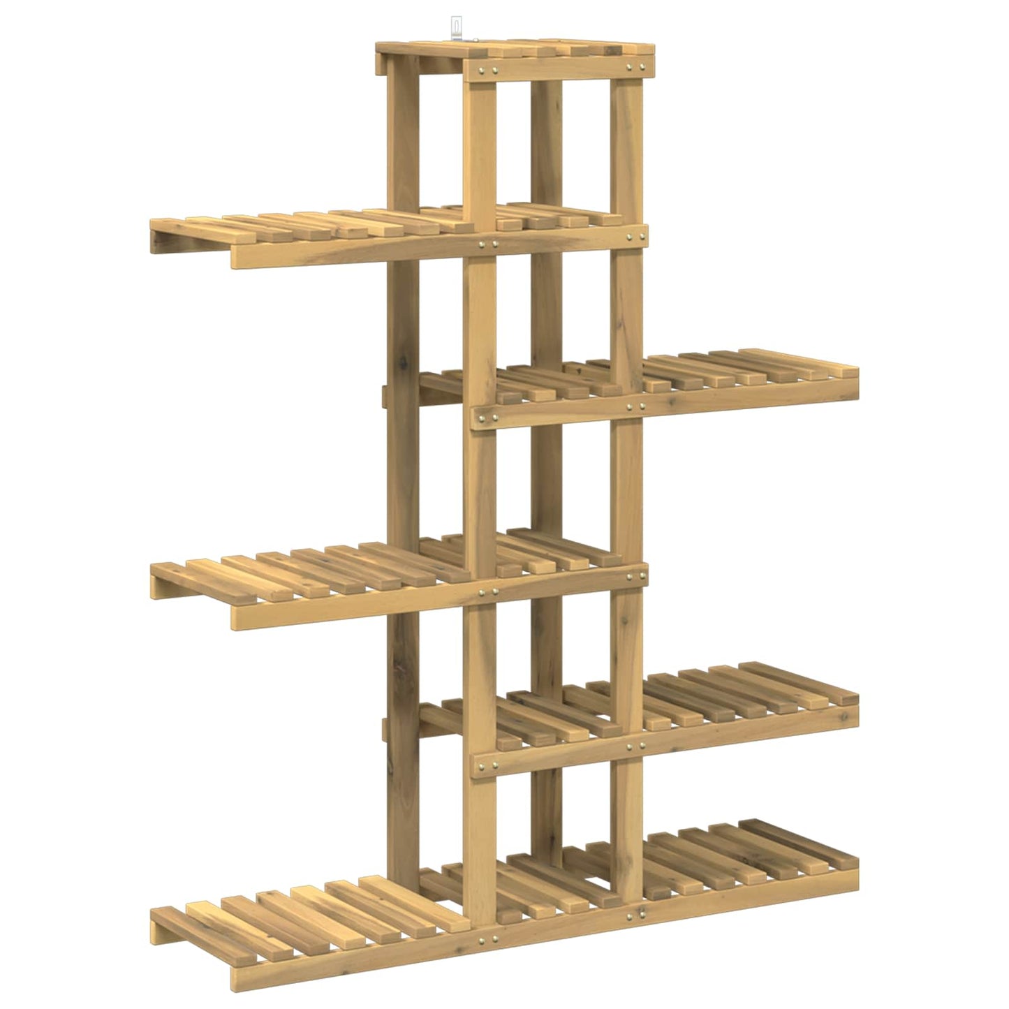 Plantenstandaard Wit 93 x 25 x 114,5 cm Massief Acaciahout
