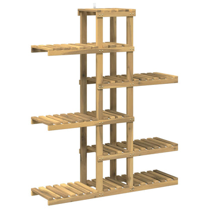 Plantenstandaard Wit 93 x 25 x 114,5 cm Massief Acaciahout
