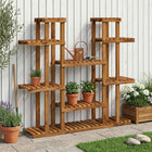 Plantenstandaard acaciahout 123x25x114,5 cm naturel