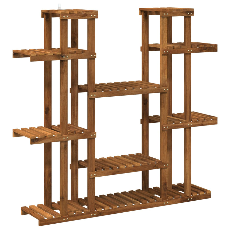Plantenstandaard Naturel 123 x 25 x 114,5 cm Massief Acaciahout