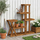 Plantenstandaard Naturel 95 x 25 x 101,5 cm Massief Acaciahout