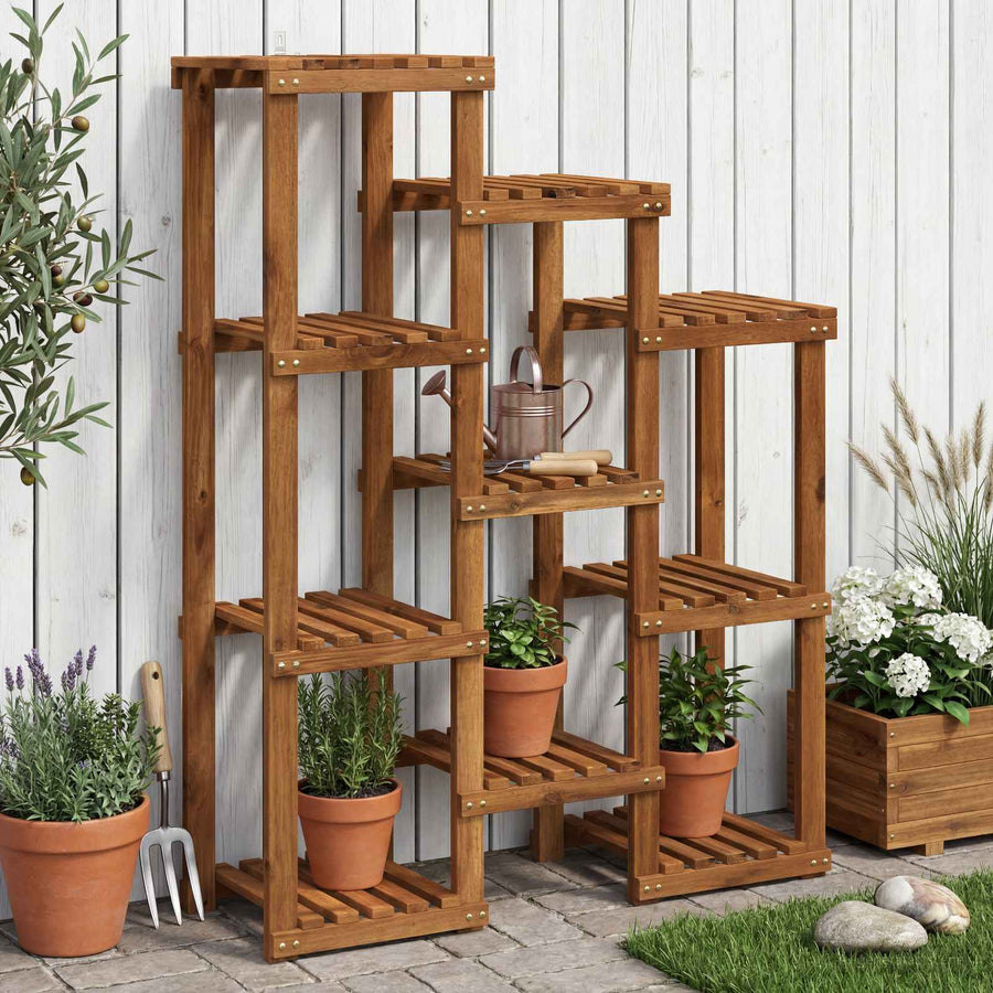 Plantenstandaard Naturel 85 x 30 x 114,5 cm Massief Acaciahout
