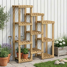 Plantenstandaard Wit 85 x 30 x 114,5 cm Massief Acaciahout