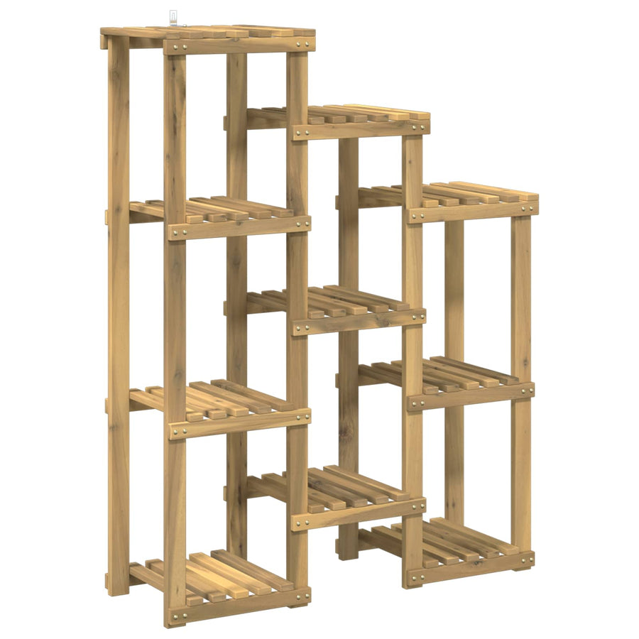 Plantenstandaard Wit 85 x 30 x 114,5 cm Massief Acaciahout
