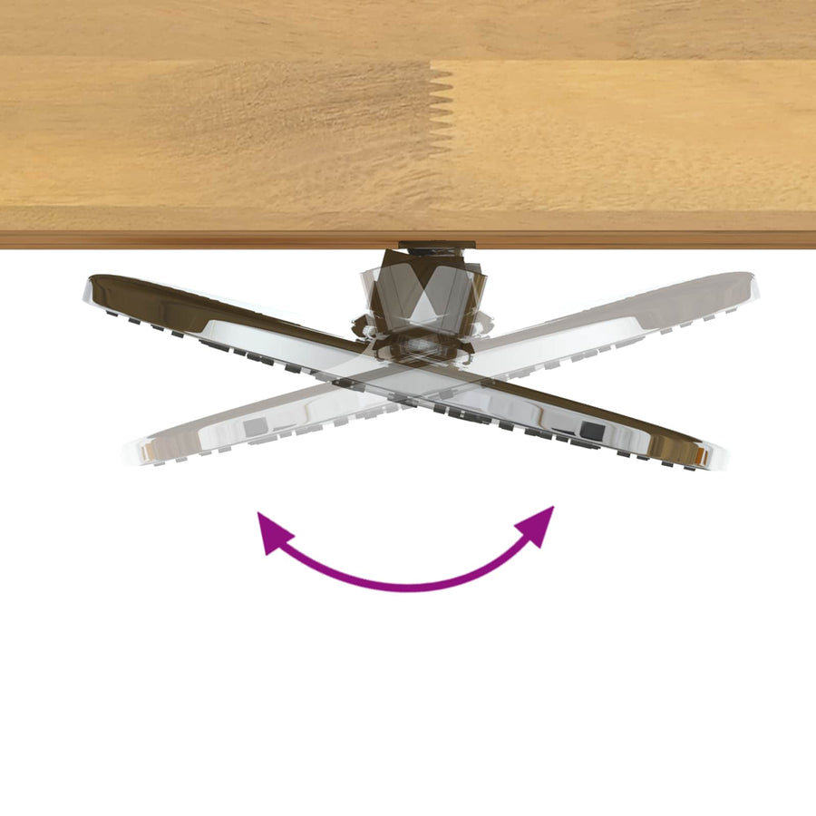Buitendouche 226 cm Massief acaciahout en roestvrij staal Wit