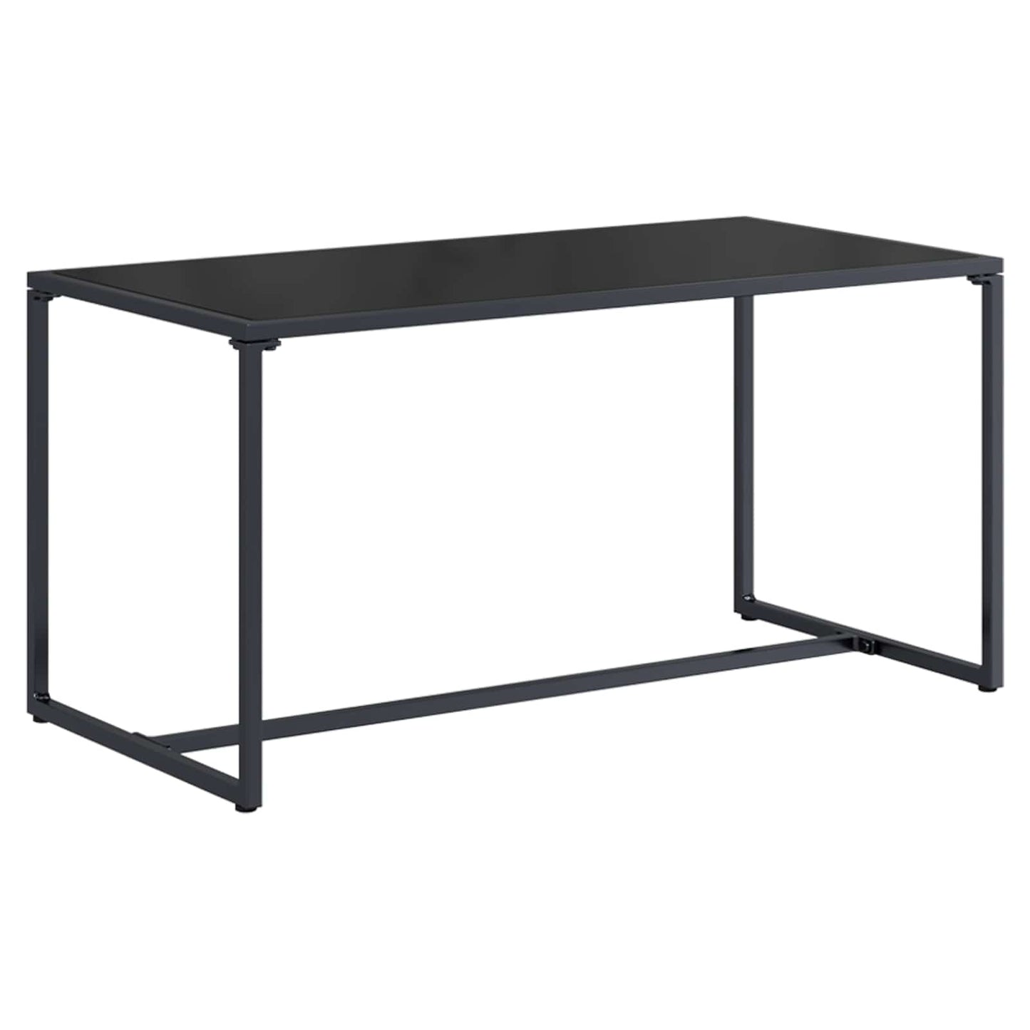 Tuinbankenset 4 pcs Zwart en Anthraciet Staal