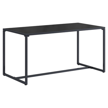 Tuinbankenset 4 pcs Zwart en Anthraciet Staal