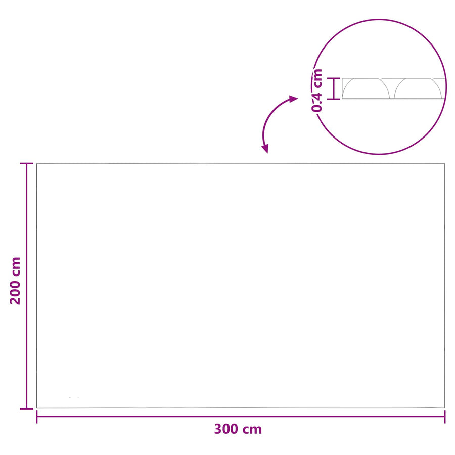 Zwaar Kwaliteit Zwembadafdekking Zwart 300 x 200 cm PE