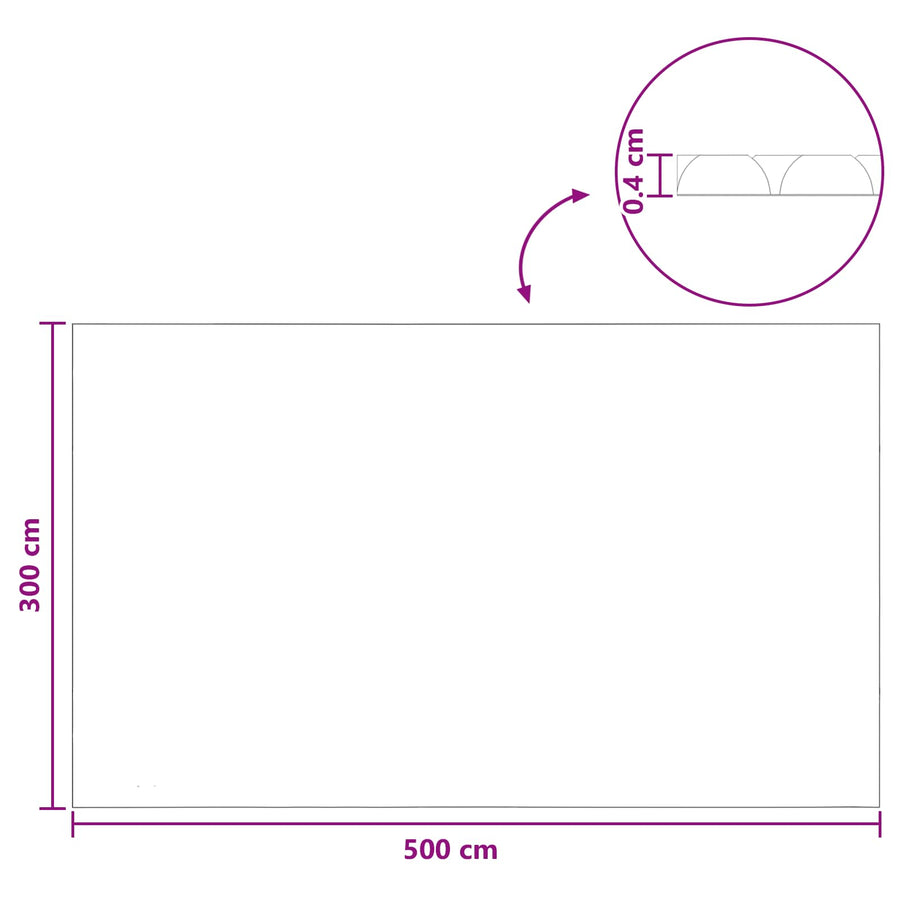Zwaar Kwaliteit Zwembadafdekking Zwart 500 × 300 cm PE