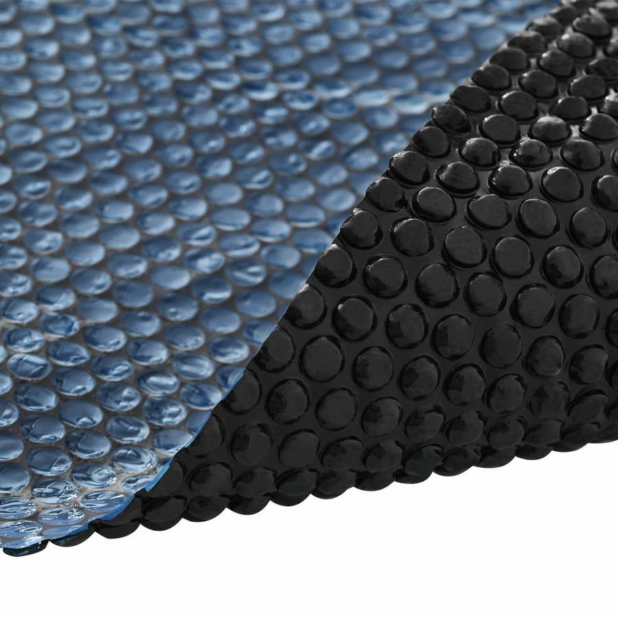 Zwaar Kwaliteit Zwembadafdekking Zwart en Blauw 600 cm PE