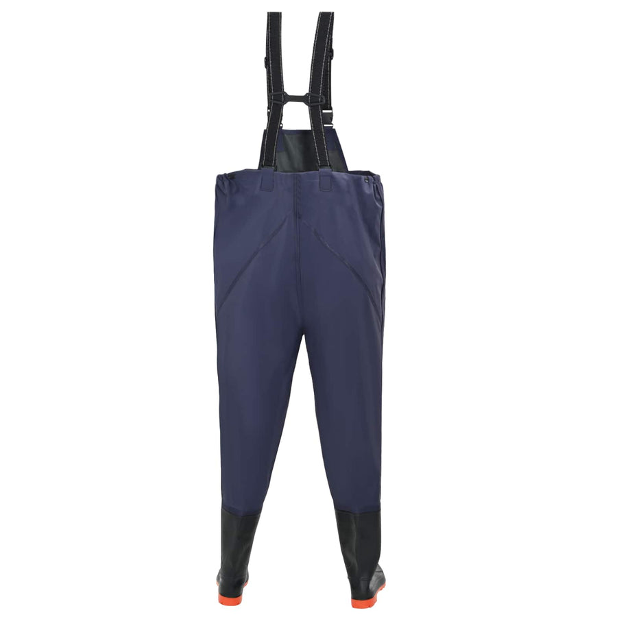 Chest Waders met laarzen PVC gecoate polyester Afmeting 38