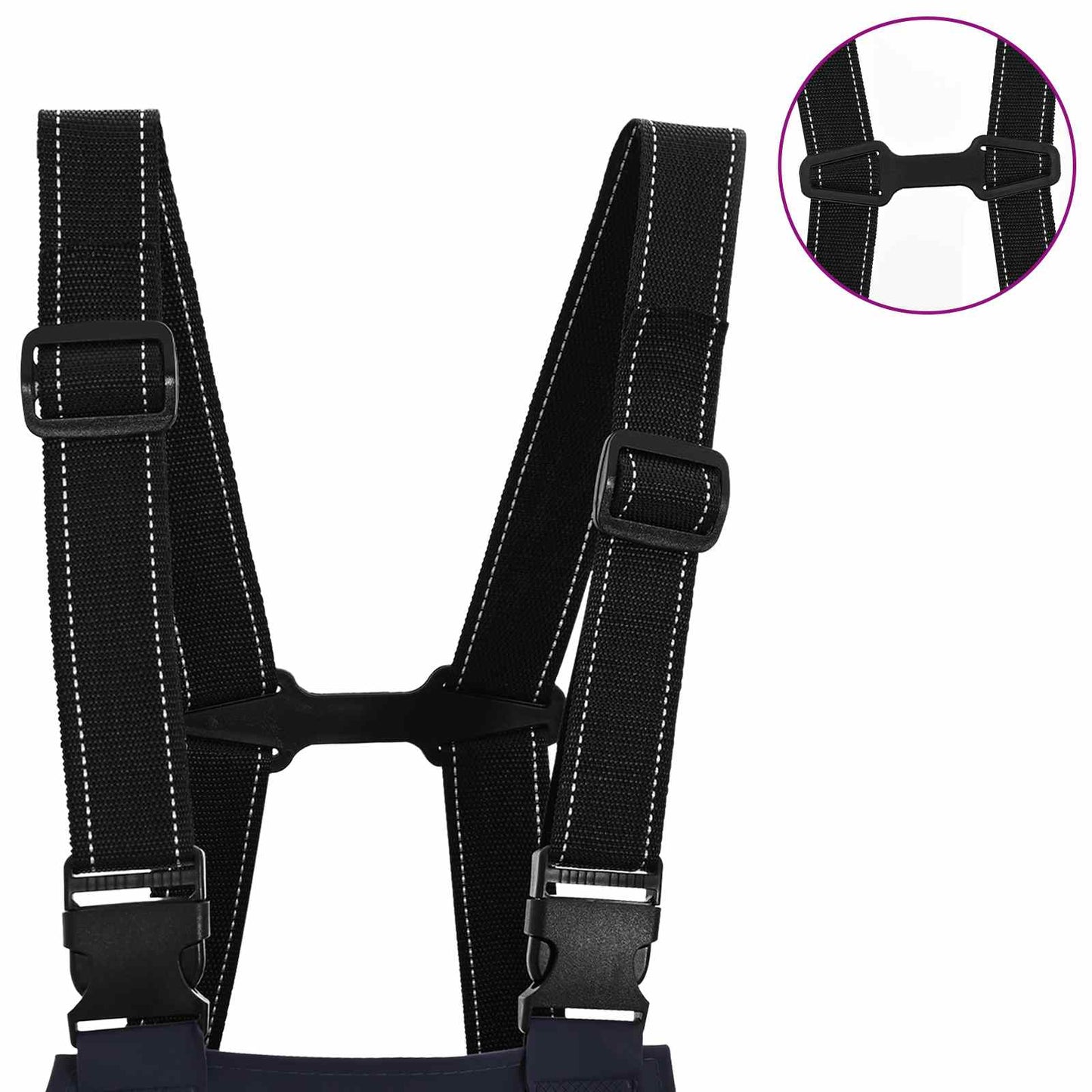 Chest Waders met laarzen PVC gecoate polyester Afmeting 42