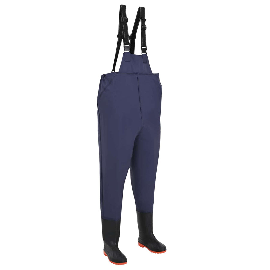 Chest Waders met laarzen PVC gecoate polyester Afmeting 42