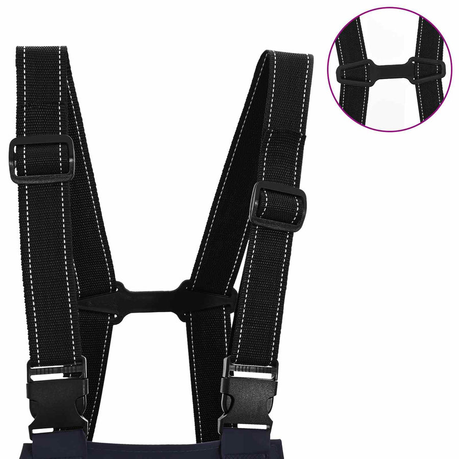 Chest Waders met laarzen PVC gecoate polyester Afmeting 43