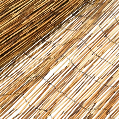 Tuinhek Geë carboniseerd 600 x 90 cm Riet