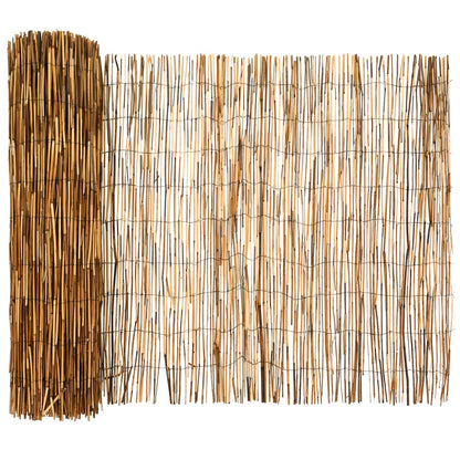 Tuinhek Geë carboniseerd 1000 x 90 cm Riet