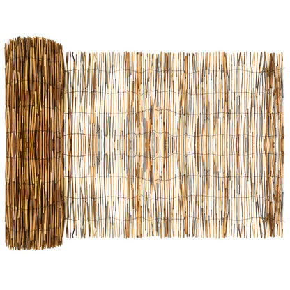 Tuinhek Geë carboniseerd 600 x 80 cm Riet