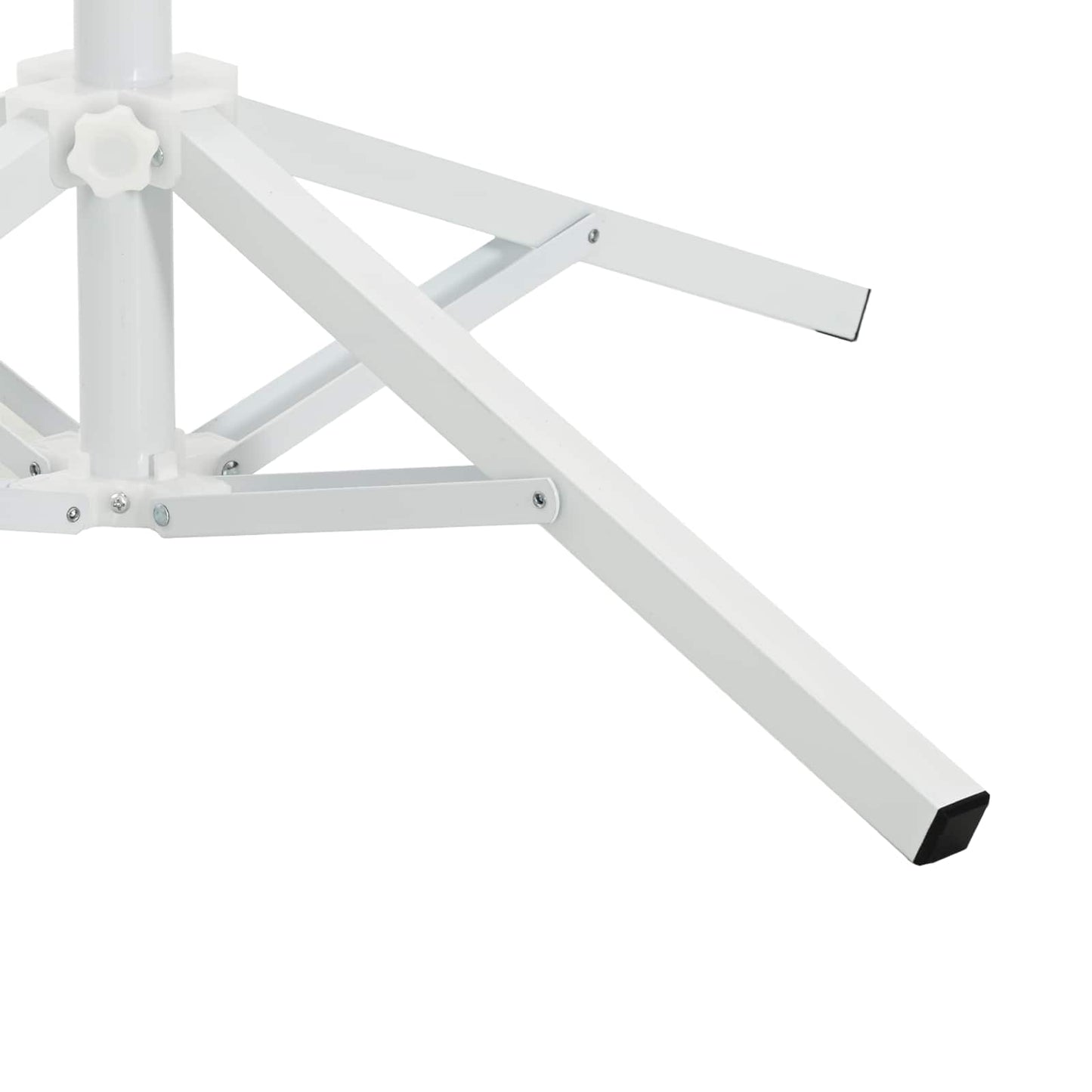 Parasolvoet Wit Staal voor paal van 25-32 mm