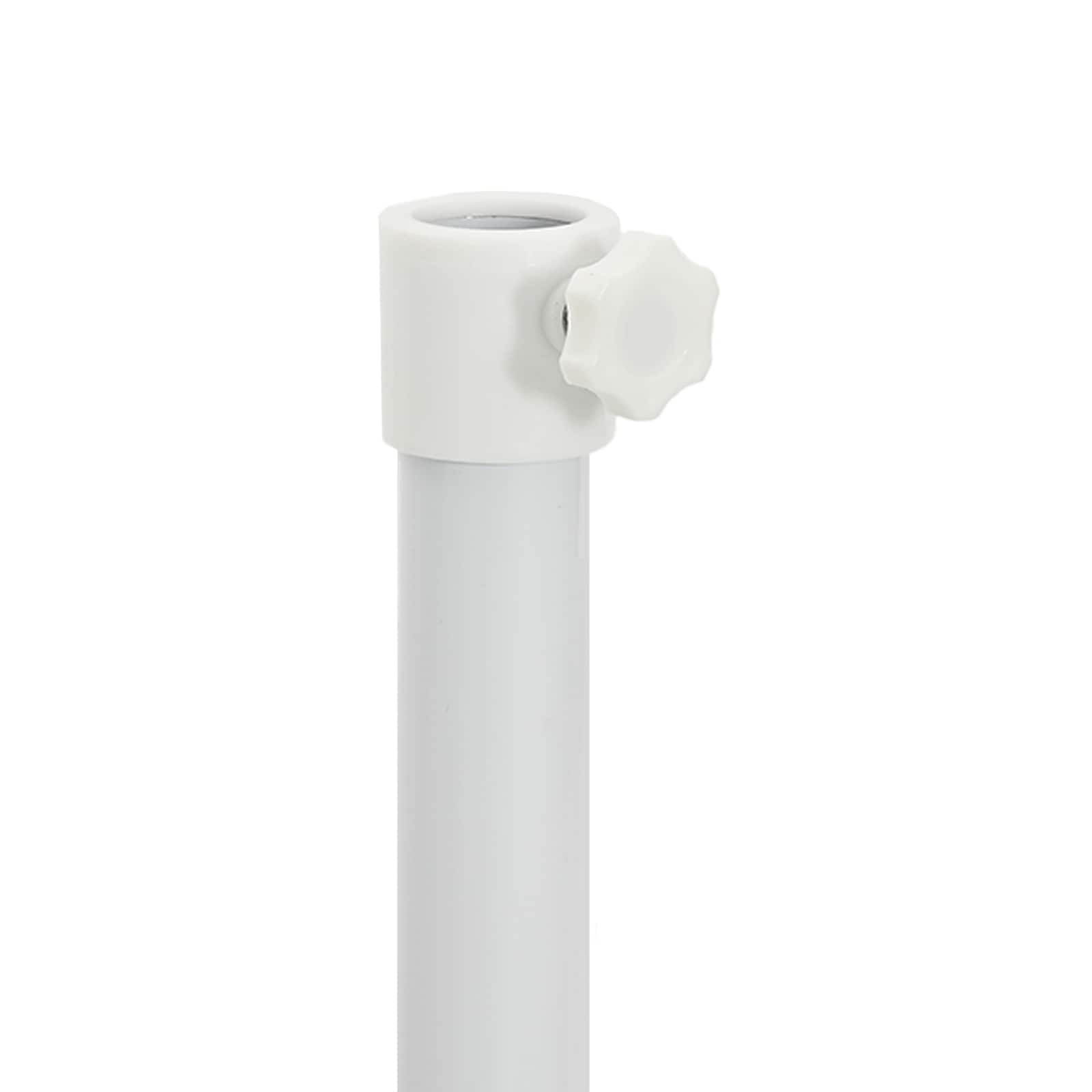 Parasolvoet Wit Staal voor paal van 25-32 mm
