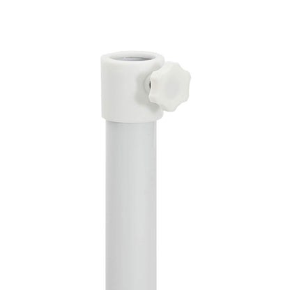 Parasolvoet Wit Staal voor paal van 25-32 mm