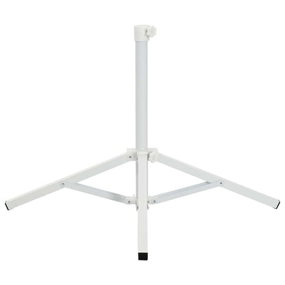 Parasolvoet Wit Staal voor paal van 25-32 mm