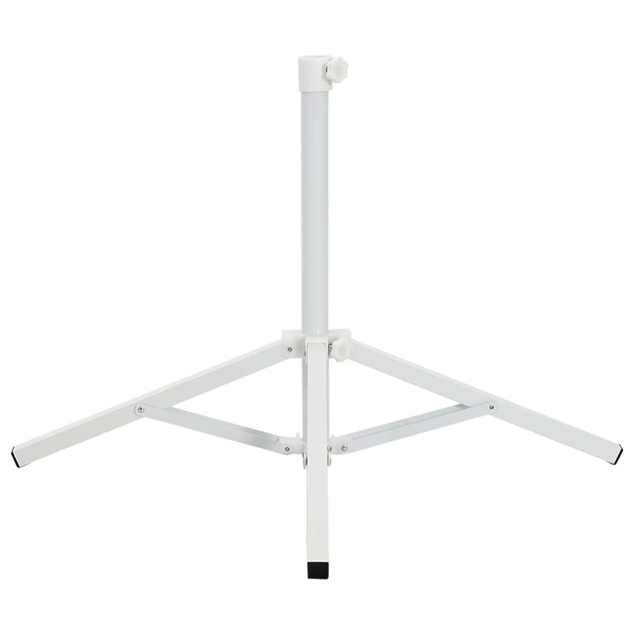 Parasolvoet Wit Staal voor paal van 25-32 mm