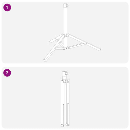Parasol Stand Wit Staal for 25-32 mm Pole