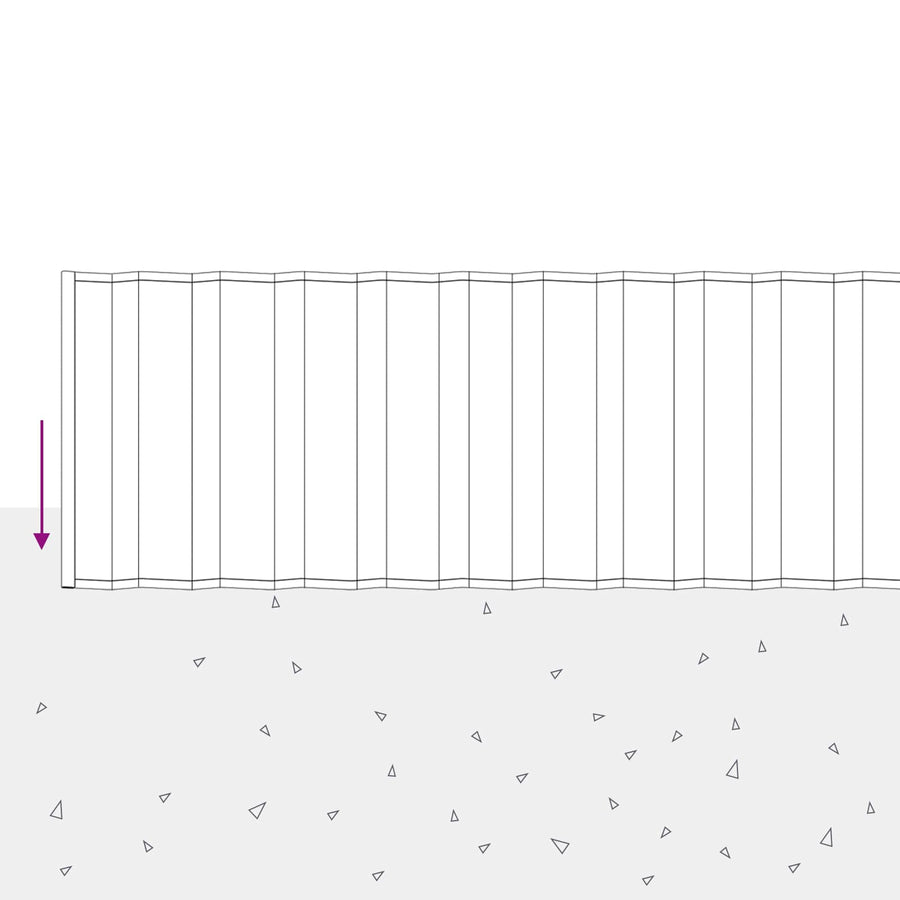 Gazonrand 20 m x 20 cm Gegalvaniseerd staal zilver