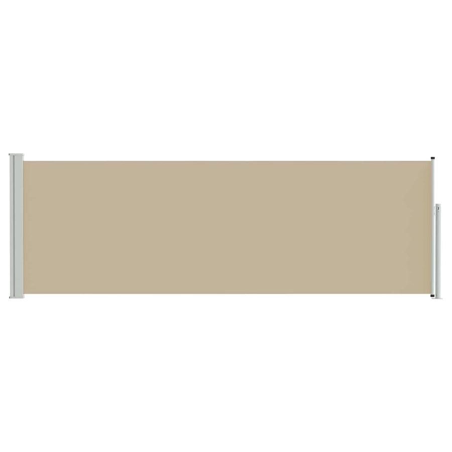 Uittrekbaar Zijscherm Beige 300 x 100 cm Polyester