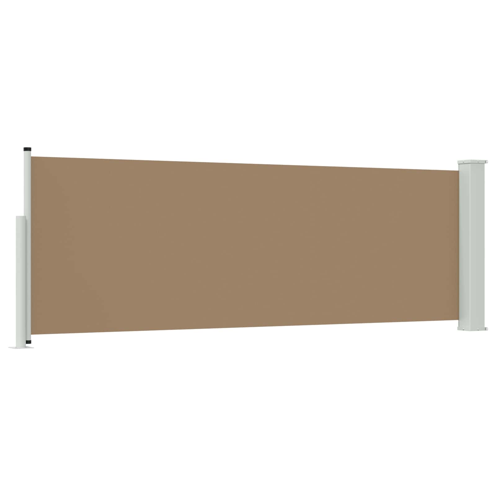 Uittrekbaar Zijscherm Taupe 300 x 100 cm Polyester