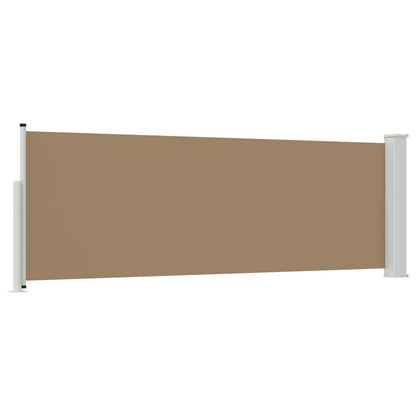 Uittrekbaar Zijscherm Taupe 300 x 100 cm Polyester
