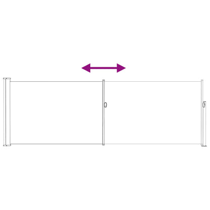 Uittrekbaar Zijscherm Taupe 300 x 100 cm Polyester
