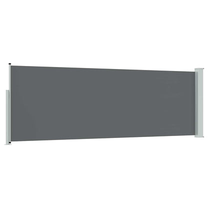 Uittrekbaar Zijscherm Antracietkleurig 300 x 100 cm Polyester