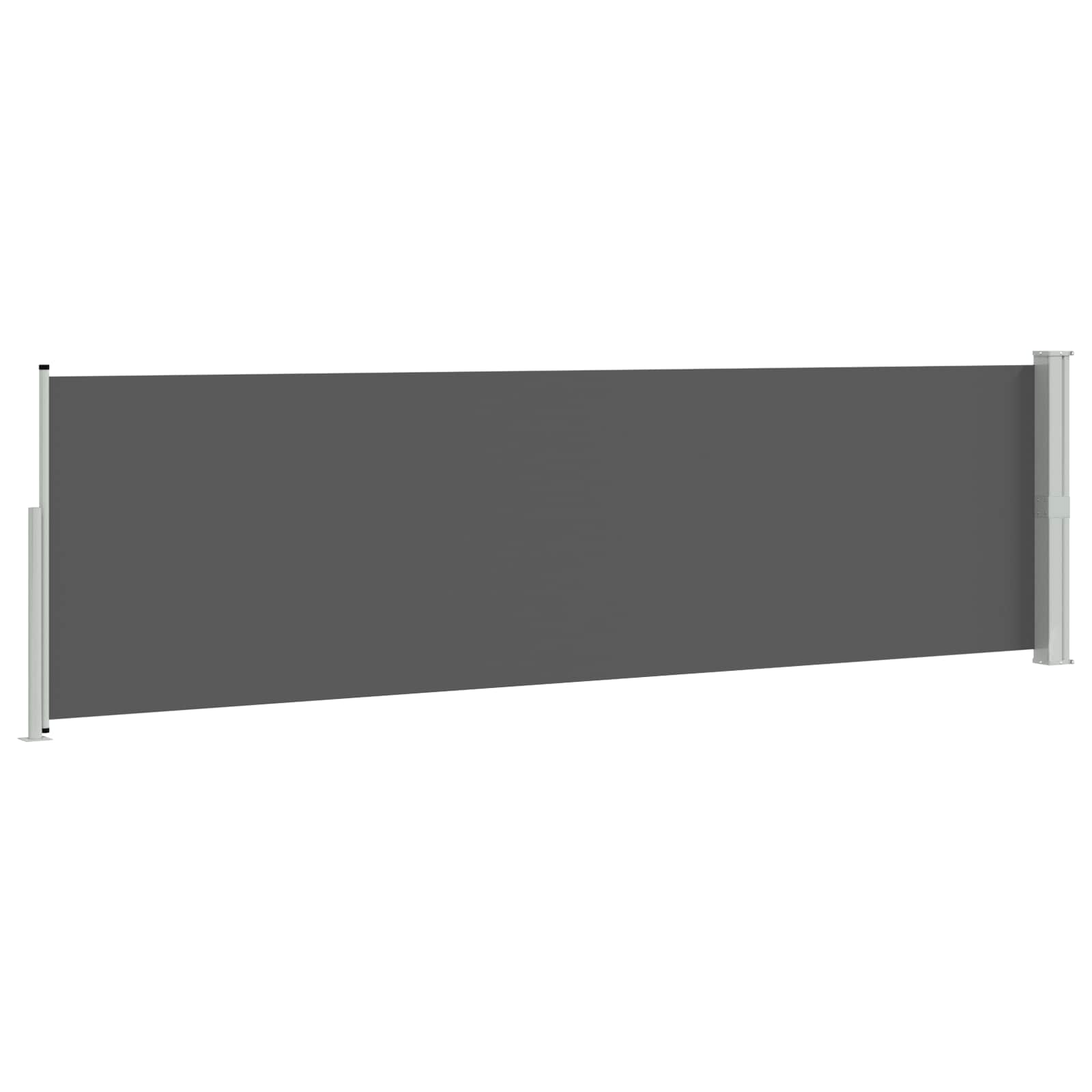 Uittrekbaar Zijscherm Antracietkleurig 300 x 140 cm Polyester