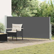 Uittrekbaar zijscherm 300x160 cm antraciet polyester