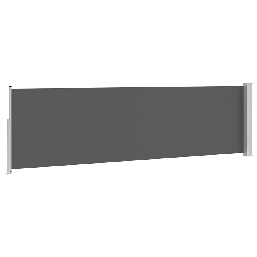 Uittrekbaar Zijscherm Antracietkleurig 300 x 170 cm Polyester