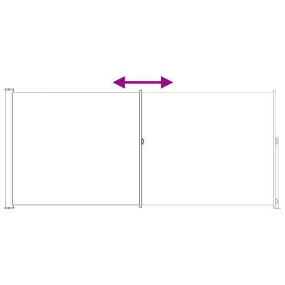Uittrekbaar Zijscherm Taupe 300 x 180 cm Polyester