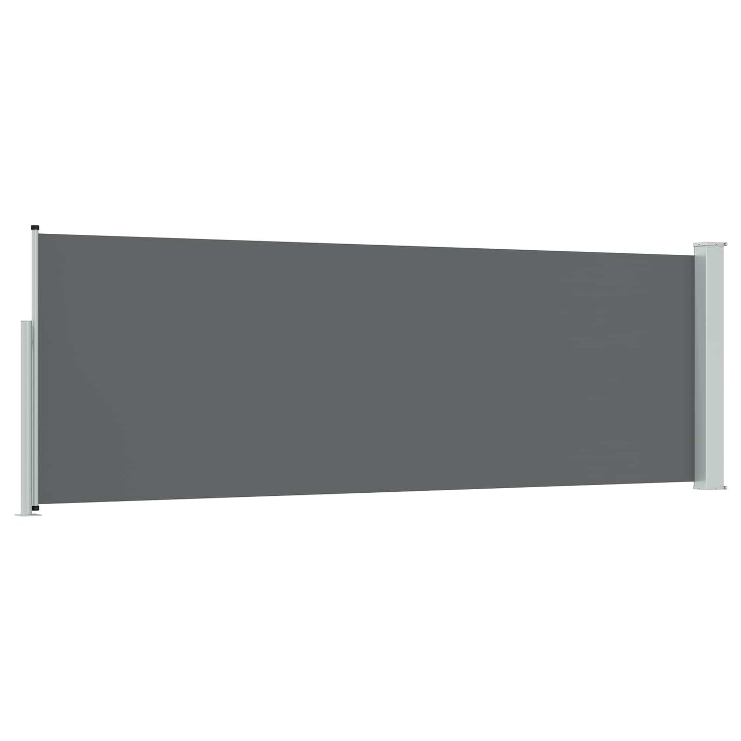 Uittrekbaar Zijscherm Antracietkleurig 500 x 100 cm Polyester